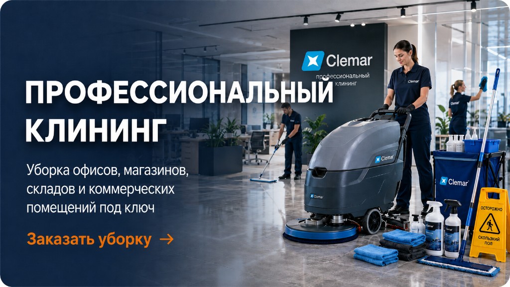 Профессиональный клининг — уборка офисов, магазинов, складов и коммерческих помещений